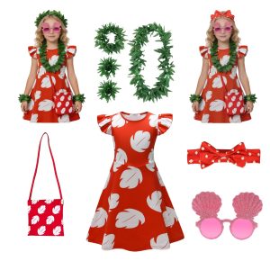 Cosplay of a Hawaiian princess dress